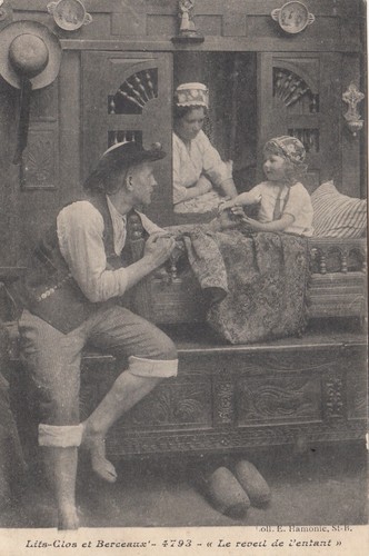 Carte postale lits clos et - postale,