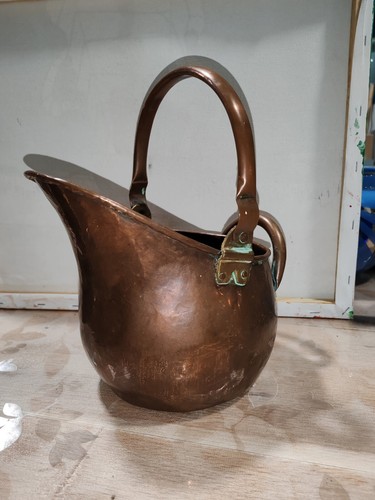 Ancien seau charbon en - ancien,