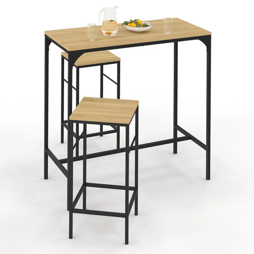 Ensemble table haute bar - table, de