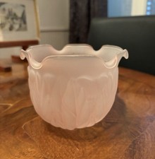 GLOBE TULIPE EN VERRE ÉPAIS