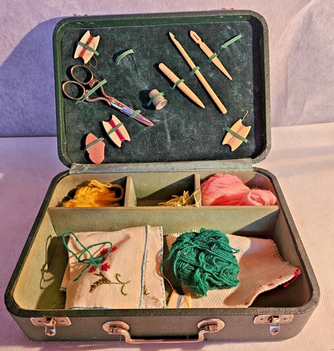 Vintage travailleuse boite - travailleuse,