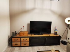 Meuble tv design industriel 8