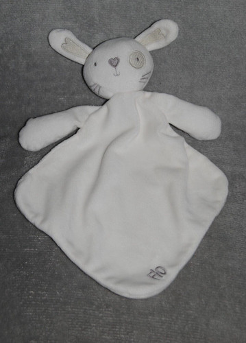 Tesco doudou lapin plat blanc - tesco,