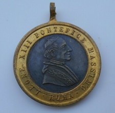 ANCIEN PENDENTIF MEDAILLE PAPE