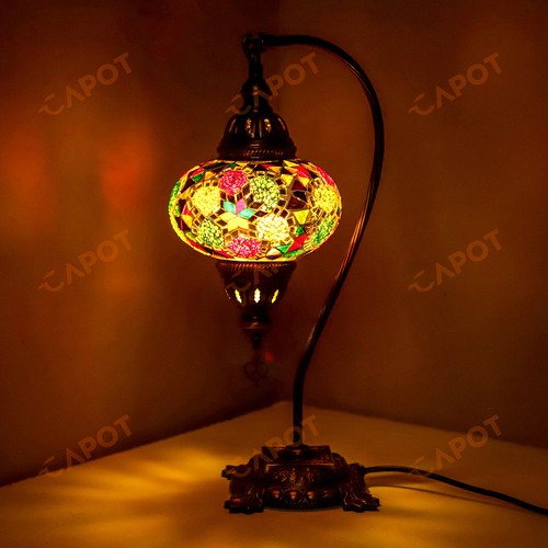 Lampe table mosaïque - lampe,
