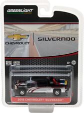 Greenlight 1/64 2015 Chevy Silverado en Noir avec Sécurité Equipment Camion Lit