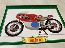 Jawa course 350 V4 1967 fiche carte moto passion collection Atlas
