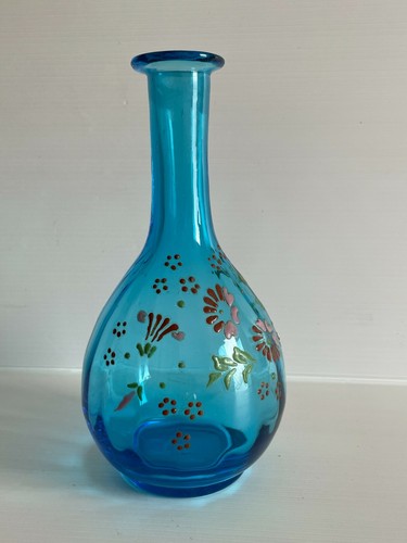 Superbe carafe verre bleu - superbe,