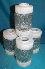 4 ANCIENNES TULIPES EN VERRE