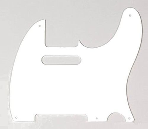 Pickguard 1ply blanc - blanc, pour