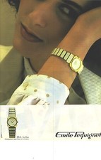 1981 AD ADVERTISING EMILE PEQUIGNET women's watch 101012