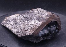 Fine Raw Stone Jet Or Jet Charcoal Fossil Albian Aude 196 Gr  