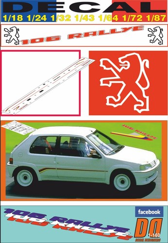 Decal peugeot 106 rallye - decal,