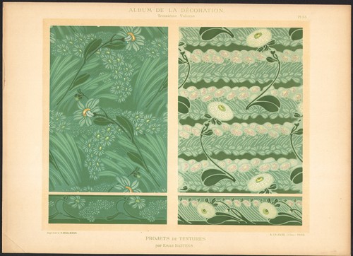 1900 lithographie art nouveau - lithographie,