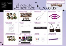 PURPLE KISS 2025 TOUR A Violet to Remember Japan Concert Official Goods Merch PC