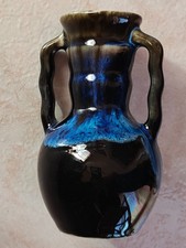 Petit vase bleu et noir