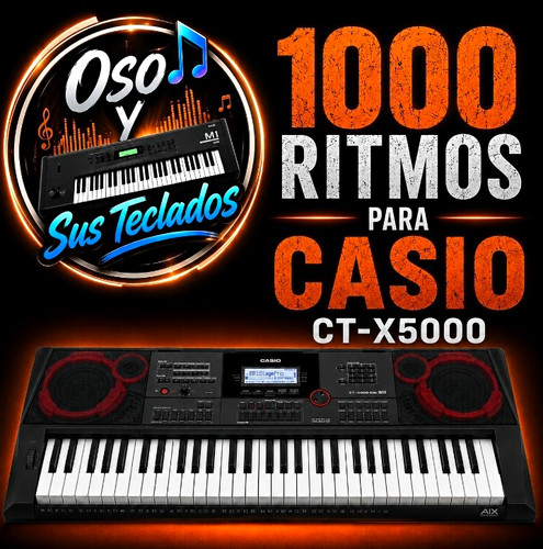 1000 ritmos casio x5000 - 1000, ct-x5000