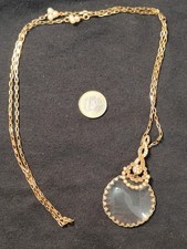 Sautoir Loupe Ancien Pendentif