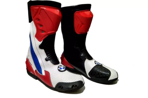 Bottes moto cuir - cuir,