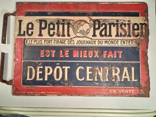 Plaque publicitaire ancienne - , "