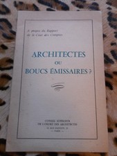 Architectes ou boucs