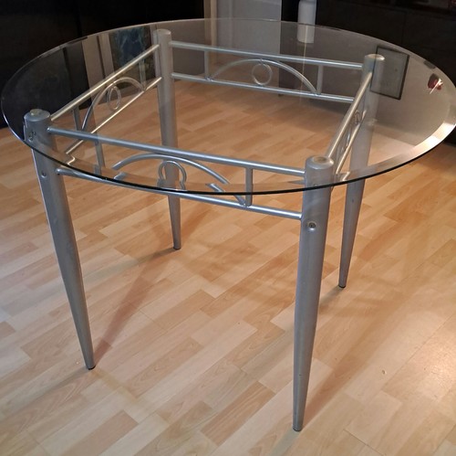 Table ronde verre hauteur - en,