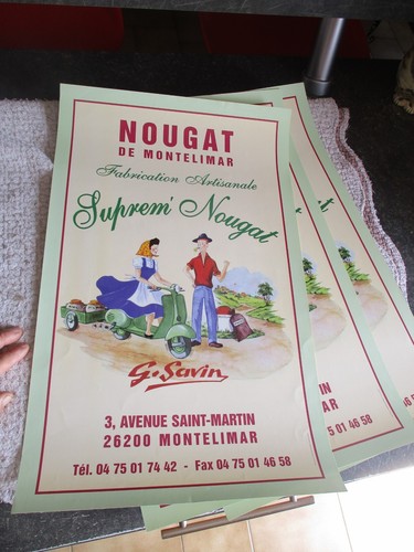 Ancienne affiche nougat - ancienne,