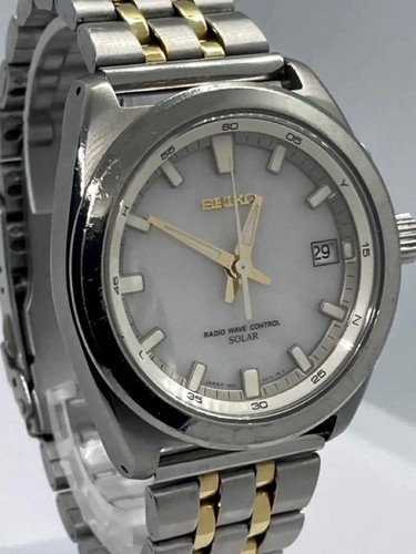 Seiko radio solar silver watch - seiko,
