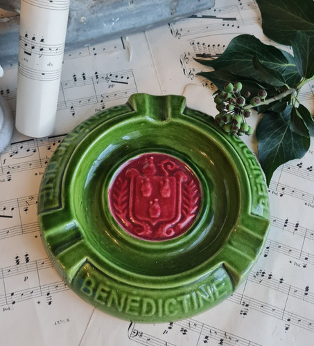 Ancien cendrier faience - cendrier, verte