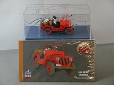 TIM & STRUPPI Tintin Jeep Willys Rouge Modèle Réduit 29906 Moulinsart 1/24 (L)