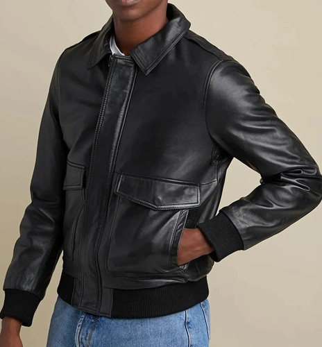 Blouson bombardier cuir - bombardier,