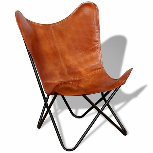 Chaise papillon cuir - chaise,