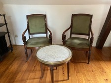 Anciens Fauteuils à Crosse de