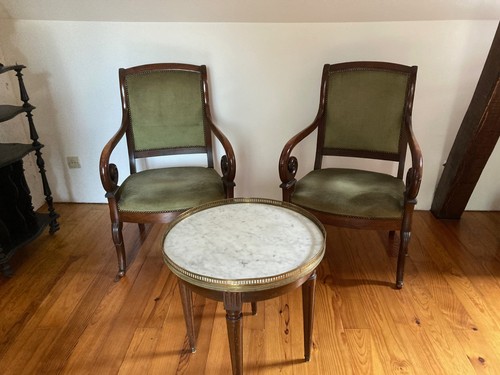 Anciens fauteuils crosse de - crosse,