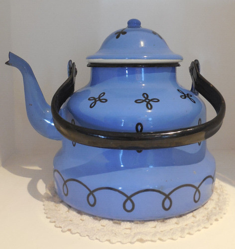 Bouilloire emaillee bleu - emaillee,