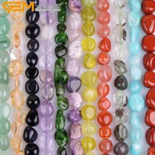 Natural Gemstone Potato Nuggets Freeform Chips Beads Jewelry Making Strand 15"