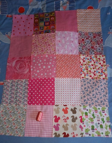 Coupons tissus ton rose - 20,