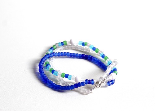 Bracelet manchette perles - bracelet,