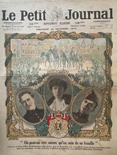 PETIT JOURNAL 1918 N° 1461 ALBERT 1er LEOPOLD ELISABETH II - SOUVERAINS BELGES