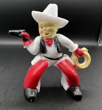 1950’s Tico Toys Rosbro “Valentine Cowboy” Vintage Hard Plastic Figurine