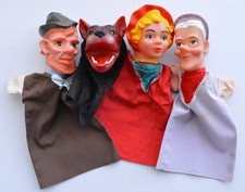 LOT de 4 MARIONNETTES à MAIN