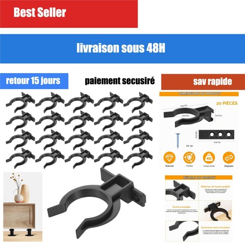 Clips fixation plinthe cuisine