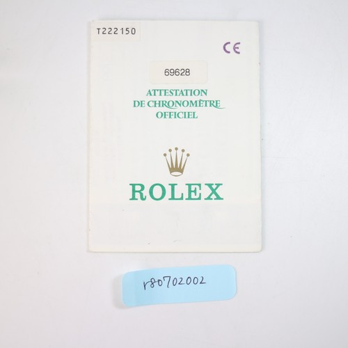 Rolex 69628 yacht - 69628, paper
