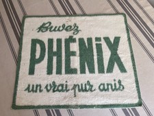 Tapis jeux de cartes ancien - Buvez un PHENIX , anis , pastis Bar Bistrot