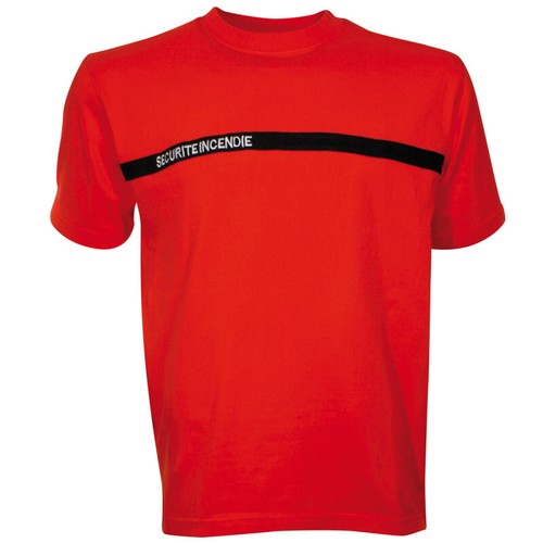 Tee shirt sécurité incendie - tee,