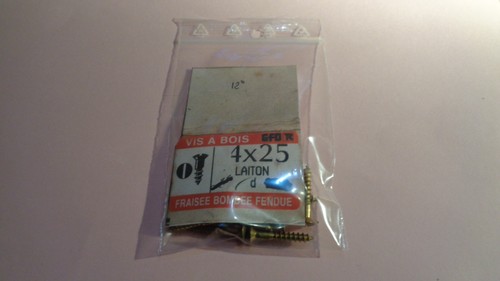 Vis bois laiton fraise - vis,