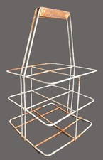 Ancien porte bouteilles en fer