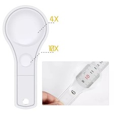 Loupe Acrylique Grossissement x4 et x10 pour Observation Bricolage Electronique