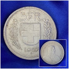 Pièce Argent 5 francs Suisse