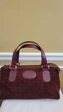 SAC Givenchy Burgundy Suede Boston Handbag